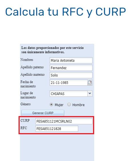 mi rfc calculadora de rfc